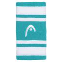 Head Striped Wristband 5'' Turquoise / White - 2 szt.